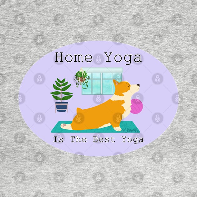 Home Yoga Corgi by SPufferARTs